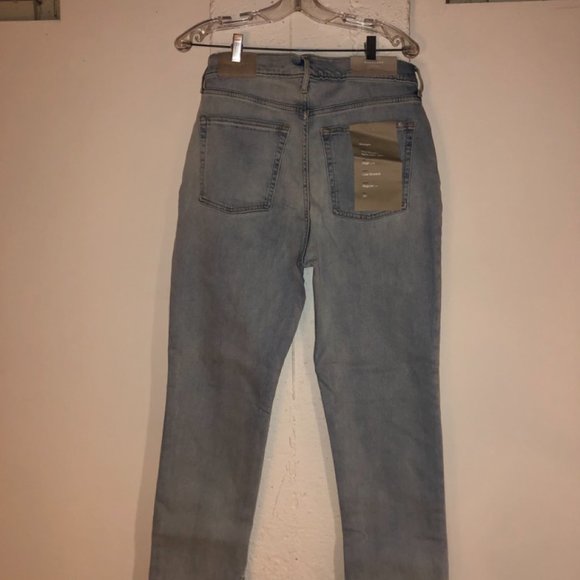 NWT Everlane Cheeky Split-Hem Jeans Vintage Light Wash 30 R - Picture 2 of 3